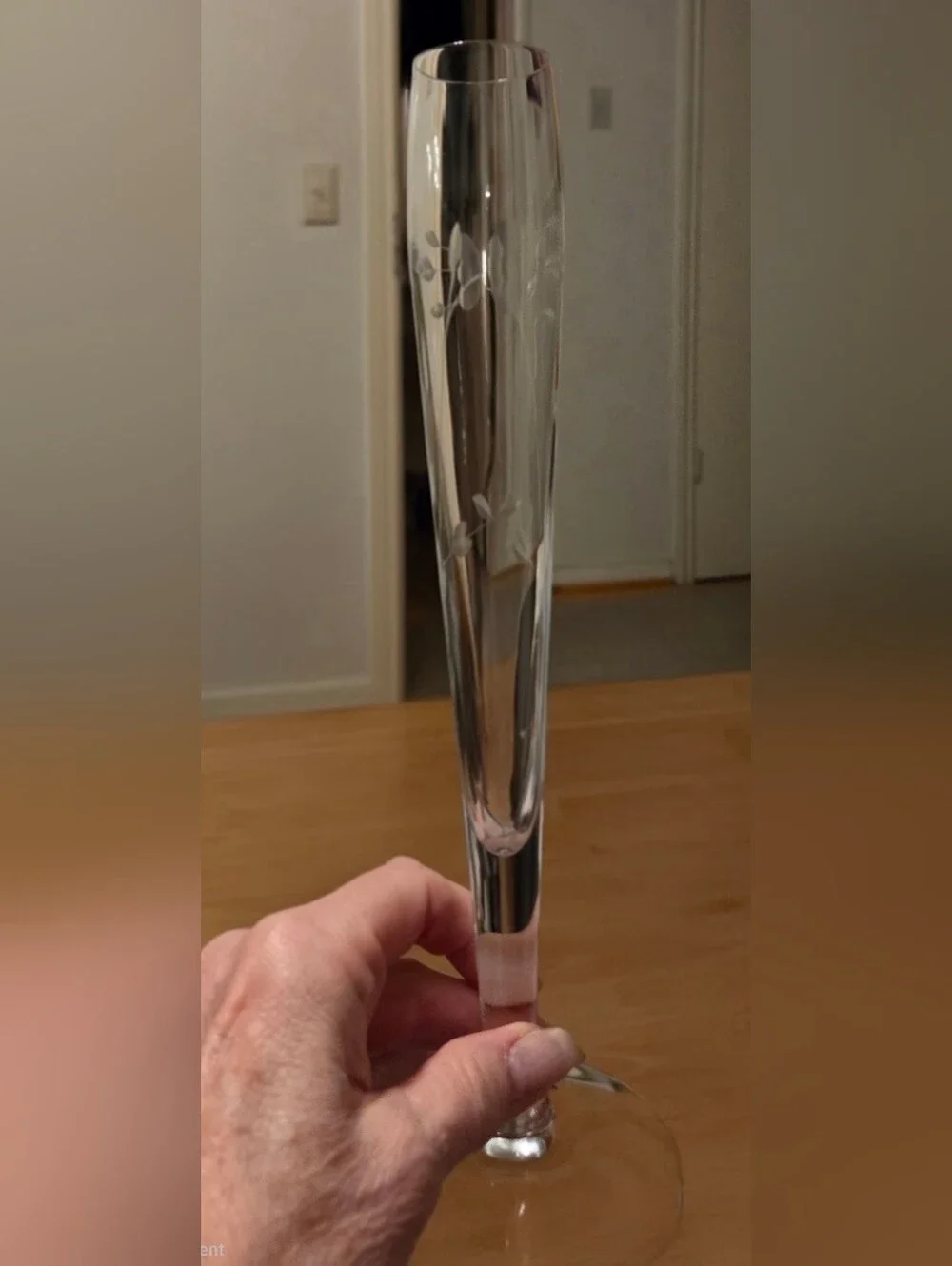 Vintage Princess House Heritage Crystal Bud Vase Retired 10